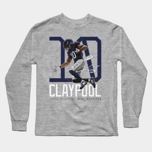 Chase Claypool Chicago Bold Number Long Sleeve T-Shirt